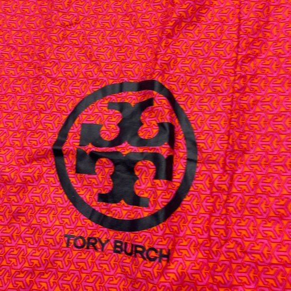 Tory Burch Pink/Orange Logo Dust Bag Large, Drawstring 23"x23" - Picture 2 of 6